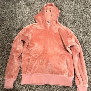 Athleta pink SO soft fleece hoodie